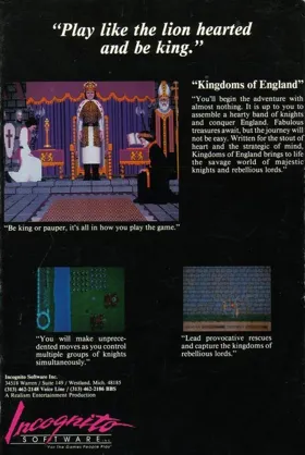 Kingdoms of England_Disk1 box cover back